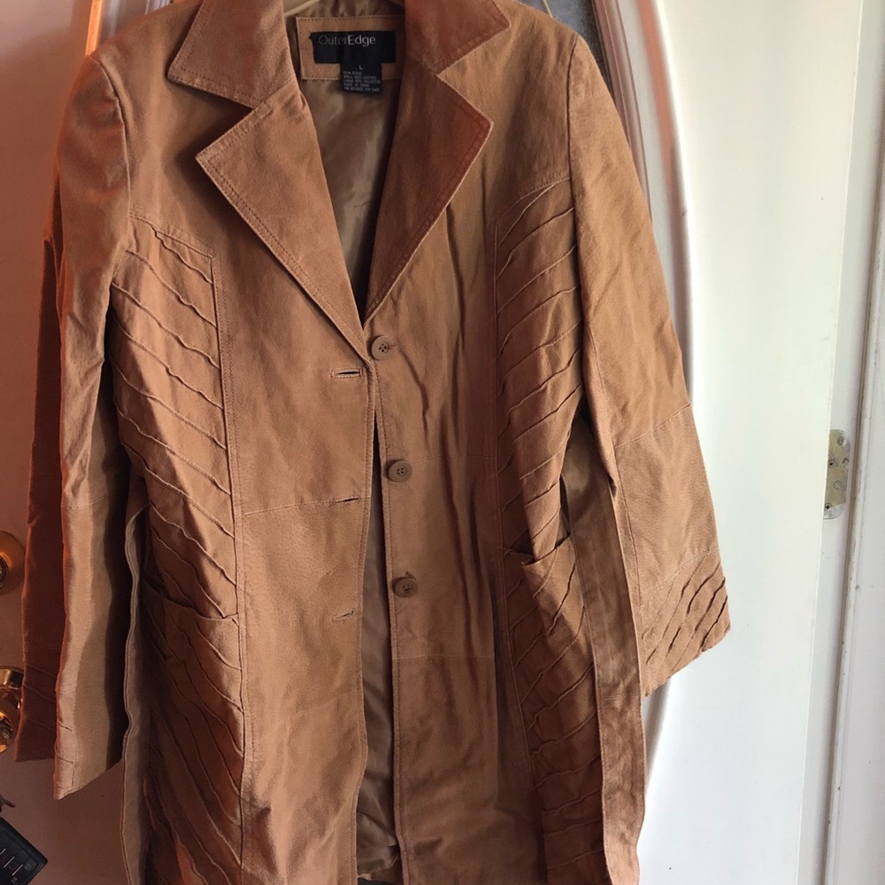 Outer Edge Suede Long Jacket